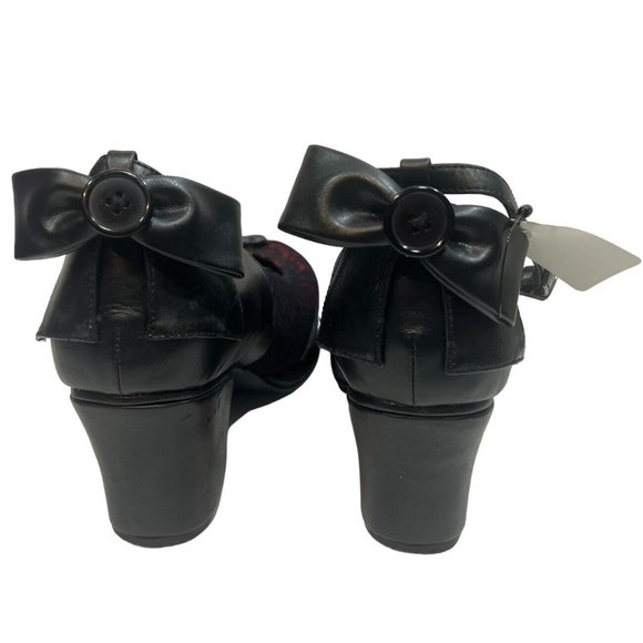 Demonia Goblin 2 Goth Black Red Platform Mary Janes Lace Button 11 Dolls Kill - Picture 4 of 8